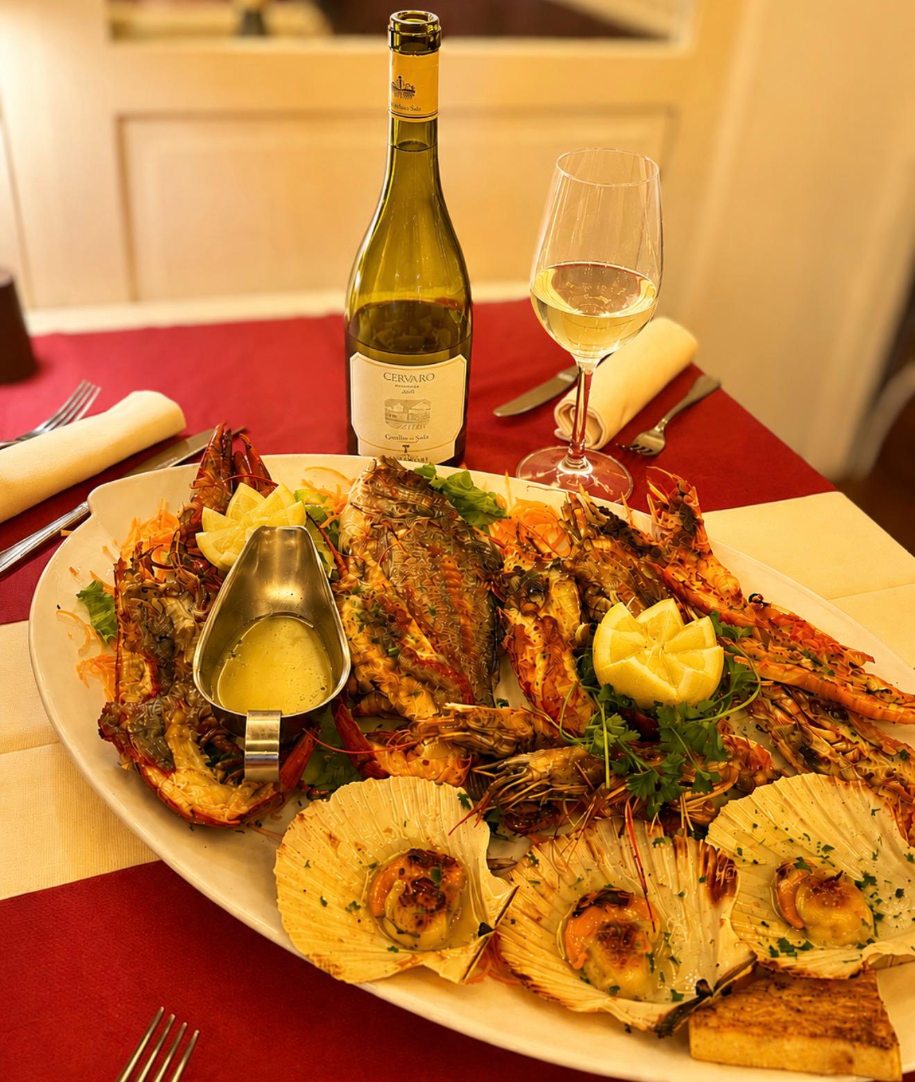 Grigliata mista di pesce e capesante