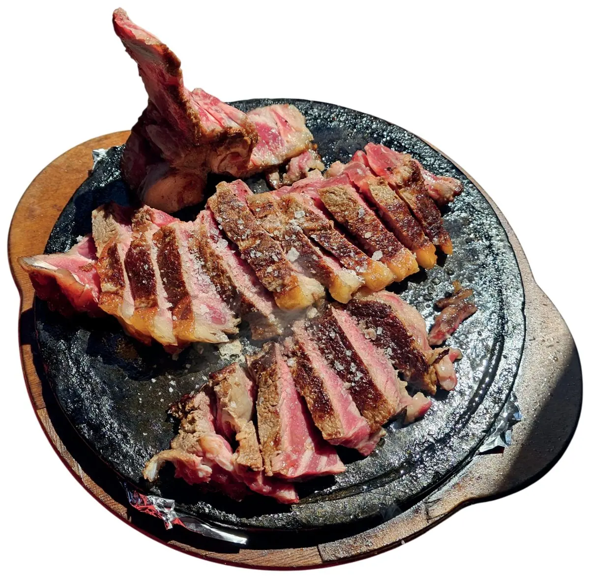 Bistecca alla Fiorentina tagliata e servita da Terrazza Sommariva a Venezia